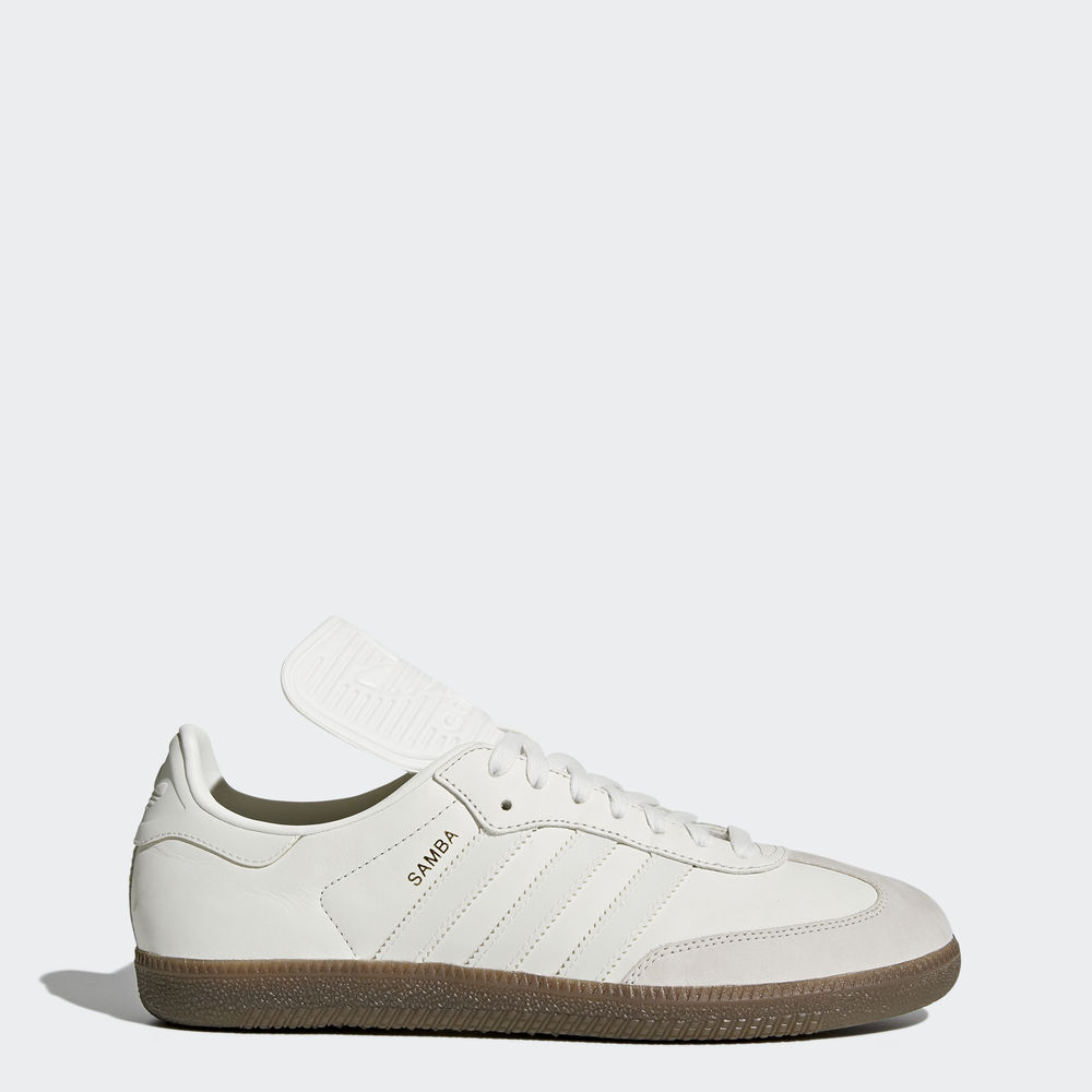 Adidas Samba Classic Og - Originals γυναικεια - Ασπρα/Γκρι,Μέγεθος: EU 36 – 54 2/3 (911NXRLM)